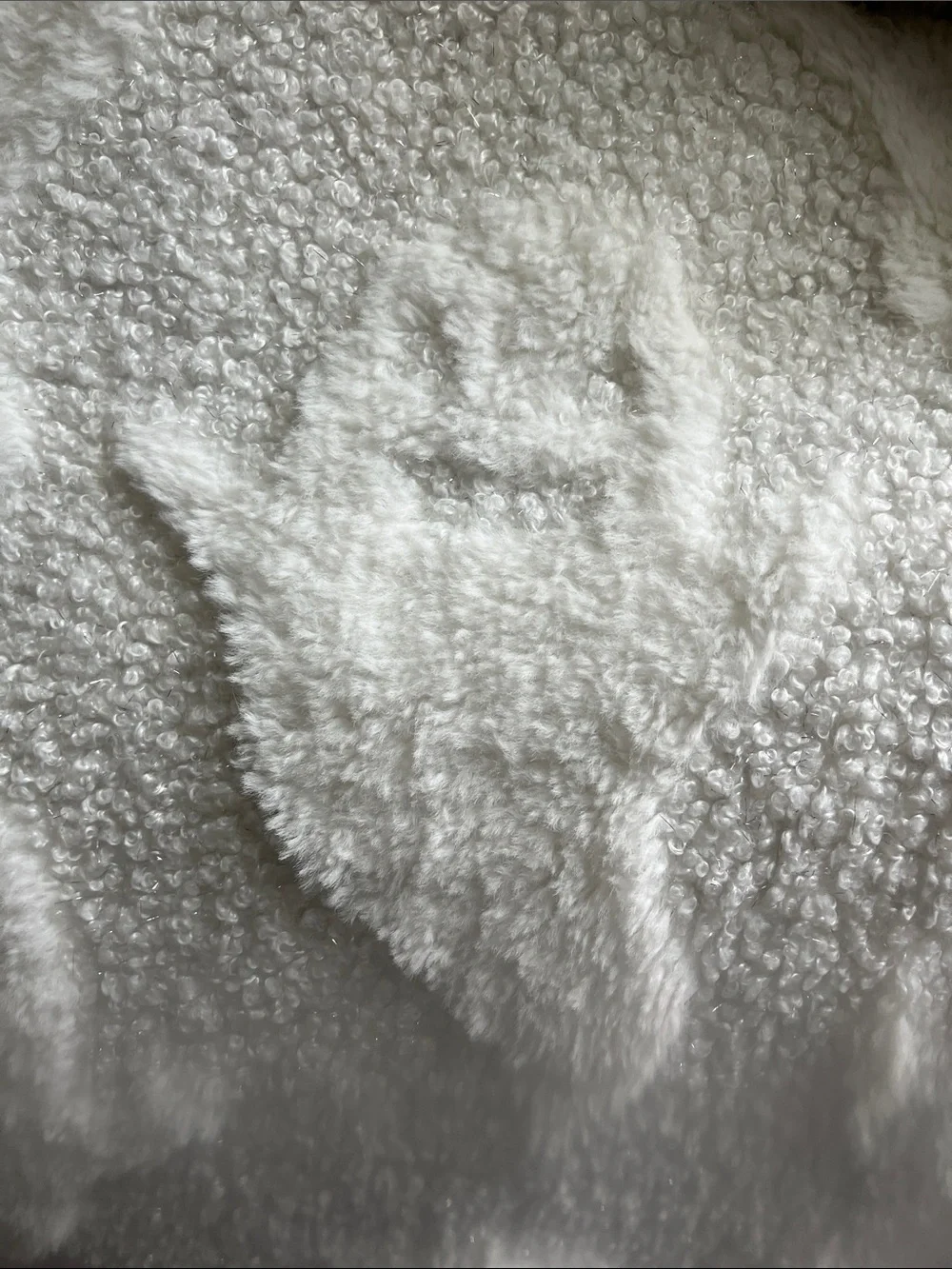 Rachel Zoe Soft Ivory Sherpa Throw Blanket
